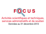 Couverture Focus : Activités Scientifiques et techniques 2013