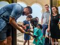 Olivier Giroud, Ambassadeur de coeur du Monaco Collectif Humanitaire auprès du 300° enfant opéré à Monaco - © CCM-FITTE - 35