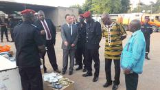 1-Remise de matériel de protection civile-Burkina Faso - Cérémonie officielle de remise de matériel de protection civile à la Brigade Nationale des Sapeurs-Pompiers du Burkina Faso. ©DCI