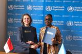 Accord Palu Monaco OMS - S.E. Mme Carole Lanteri, Ambassadeur, Représentant Permanent de la Principauté auprès de l’Office des Nations Unies à Genève et le Dr Matshidiso Moeti, Directrice régionale de l'OMS pour l'Afrique ©DR