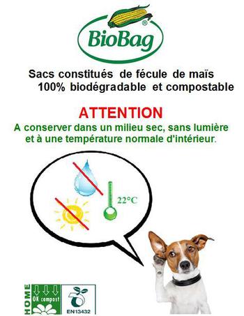 Affichettes sacs canins -  