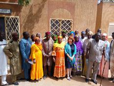 Atelier drépanocytose Niger - The associations from the "West Africa-Madagascar Sickle Cell Disease" network, accompanied by Ms. Anne Poyard-Vatrican, Deputy Director of International Cooperation, being received at the National Assembly of Niger.  ©DCI