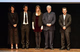 Voir la photo - Légende photo : De gauche à droite : Zabou Breitman,Gilles Marchand, Coup de Cœur des Lycéens, Blandine Rinkel, lauréate de la Bourse de la Découverte, Michel Tremblay, lauréat du Prix Littéraire et Admir Shkurtaj, lauréat du Coup de Cœur des Jeunes Mélomanes.© Direction de la Communication / Charly Gallo Voir la photo - Légende photo : De gauche à droite : Zabou Breitman,Gilles Marchand, Coup de Cœur des Lycéens, Blandine Rinkel, lauréate de la Bourse de la Découverte, Michel Tremblay, lauréat du Prix Littéraire et Admir Shkurtaj, lauréat du Coup de Cœur des Jeunes Mélomanes.© Direction de la Communication / Charly Gallo