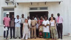 Mission de coopération au Sénégal - Visite du chantier de l'unité pédiatrique drépanocytose financée par le Gouvernement princier à Dakar. ©DCI