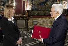 Accréditation de S.E. Mme Anne EASTWOOD en qualité d’Ambassadeur Extraordinaire et Plénipotentiaire de Monaco en Italie