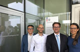 SICCFIN-Liechtenstein - De gauche à droite : Éric Bergesi, Michael Schoeb, Yann Raconnat le Goff et Karine Imbert. ©DR