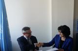 Signature accord cadre  - M. Jean-Yves Le Saux, Directeur du Bureau de la Planification Stratégique de l’Organisation des Nations Unies pour l’Education, la Science et la Culture (UNESCO), et S.E. Mme Yvette Lambin Berti, Ambassadeur, Délégué Permanent de Monaco auprès de l’UNESCO ©DR