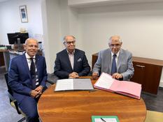 Signature de la convention de partenariat le 14 septembre 2023.©DR - De gauche à droite : M. Ronan DUBOIS, Directeur Général de la Fondation LENVAL ; M. Jean-François COMAS, Président de la Fondation LENVAL ; M. Alexandre BORDERO, Directeur de l’Action Sanitaire. Signature de la convention de partenariat le 14 septembre 2023. ©DR