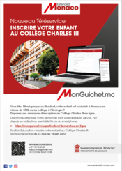 Ouverture des inscriptions en ligne 2023 – 2024 pour l’Ecole Primaire, le Lycée Albert 1er et le Lycée Technique et Hôtelier de Monaco