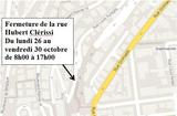 Travaux opération Stella - Key:
Closure of the Rue Herbert Clérissi from Monday 26 to Friday 30 October from 8 a.m. to 5 p.m.Reversal of traffic flow in the Rue de la Turbie, From Monday 26 to Friday 30 October, From 8 a.m. to 5 p.m. Travaux opération Stella - Key:
Closure of the Rue Herbert Clérissi from Monday 26 to Friday 30 October from 8 a.m. to 5 p.m.Reversal of traffic flow in the Rue de la Turbie, From Monday 26 to Friday 30 October, From 8 a.m. to 5 p.m.