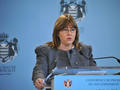 Conférence de presse du Gouvernement du 28 février 2012 - Marie-Pierre Gramaglia, Conseiller de Gouvernement pourl’Equipement, l’Environnement et l’Urbanisme© Charles Franch Guerra - Centre de Presse de Monaco