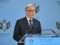 Conférence de presse du Gouvernement du 28 février 2012  - José Badia, Conseiller de Gouvernement pour les Relations Extérieures© Charles Franch Guerra - Centre de Presse de Monaco