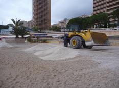 Engraissement des plages du Larvotto - Engraissement des plages du Larvotto © DR