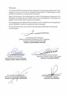 20 ans de règne SAS - ©Gouvernement Princier