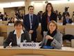 40e session Droits de l'homme - Mme Isabelle Rosabrunetto, Directeur général du Département des Relations Extérieures et de la Coopération et de S.E Mme Carole Lanteri, Ambassadeur, Représentant Permanent de la Principauté auprès de l’Office des Nations Unies à Genève, en second plan M. Gilles Realini et Mlle Francesco Casalone Copyrigth : DR 40e session Droits de l'homme - Mme Isabelle Rosabrunetto, Directeur général du Département des Relations Extérieures et de la Coopération et de S.E Mme Carole Lanteri, Ambassadeur, Représentant Permanent de la Principauté auprès de l’Office des Nations Unies à Genève, en second plan M. Gilles Realini et Mlle Francesco Casalone Copyrigth : DR