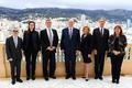 Accréditation EU - Autour de S.A.S. le Prince Souverain, de gauche à droite : Patrice Cellario, Conseiller de Gouvernement-Ministre de l'Intérieur ; Anne-Marie Boisbouvier, Conseiller au Cabinet Princier ; Simon Hankinson, Consul Général des Etats-Unis d’Amérique à Monaco ; S.E. Mme Jamie McCourt, Ambassadeur Extraordinaire et Plénipotentiaire des Etats-Unis d’Amérique ; Gilles Tonelli, Conseiller de Gouvernement-Ministre des Relations Extérieures et de la Coopération et Marie-Pierre Gramaglia, Conseiller de Gouvernement-Ministre de l’Equipement, de l’Environnement et de l’Urbanisme ©Direction de la Communication/Manuel Vitali Accréditation EU - Autour de S.A.S. le Prince Souverain, de gauche à droite : Patrice Cellario, Conseiller de Gouvernement-Ministre de l'Intérieur ; Anne-Marie Boisbouvier, Conseiller au Cabinet Princier ; Simon Hankinson, Consul Général des Etats-Unis d’Amérique à Monaco ; S.E. Mme Jamie McCourt, Ambassadeur Extraordinaire et Plénipotentiaire des Etats-Unis d’Amérique ; Gilles Tonelli, Conseiller de Gouvernement-Ministre des Relations Extérieures et de la Coopération et Marie-Pierre Gramaglia, Conseiller de Gouvernement-Ministre de l’Equipement, de l’Environnement et de l’Urbanisme ©Direction de la Communication/Manuel Vitali
