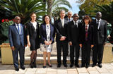 Accréditation UE TOGO - M. Gilles Tonelli, Conseiller de Gouvernement pour les Relations Extérieures et la Coopération, entouré des Ambassadeurs et des personnalités