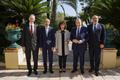 Accréditations Ambassadeurs Géorgie-Algérie-Arabie Saoudite-Luxembourg. ©Direction de la Communication-Manuel Vitali - De gauche à droite : S.E. M. Marc UNGEHEUER, Ambassadeur Extraordinaire et Plénipotentiaire du Grand-Duché de Luxembourg ; S.E. M. Fahad M. AL RUWAILY, Ambassadeur Extraordinaire et Plénipotentiaire du Royaume d’Arabie Saoudite ; Marie-Catherine CARUSO-RAVERA, Directeur des Relations Diplomatiques et Consulaires ; S.E. M. Saïd MOUSSI, Ambassadeur Extraordinaire et Plénipotentiaire de la République Algérienne Démocratique et Populaire ; S.E. M. Gocha JAVAKHISHVILI, Ambassadeur Extraordinaire et Plénipotentiaire de Géorgie. ©Direction de la Communication – Manuel Vitali Accréditations Ambassadeurs Géorgie-Algérie-Arabie Saoudite-Luxembourg. ©Direction de la Communication-Manuel Vitali - De gauche à droite : S.E. M. Marc UNGEHEUER, Ambassadeur Extraordinaire et Plénipotentiaire du Grand-Duché de Luxembourg ; S.E. M. Fahad M. AL RUWAILY, Ambassadeur Extraordinaire et Plénipotentiaire du Royaume d’Arabie Saoudite ; Marie-Catherine CARUSO-RAVERA, Directeur des Relations Diplomatiques et Consulaires ; S.E. M. Saïd MOUSSI, Ambassadeur Extraordinaire et Plénipotentiaire de la République Algérienne Démocratique et Populaire ; S.E. M. Gocha JAVAKHISHVILI, Ambassadeur Extraordinaire et Plénipotentiaire de Géorgie. ©Direction de la Communication – Manuel Vitali