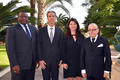 Accréditations Sénégal Argentine Quebec - De gauche à droite : S.E. M. Bassirou Sene, Ambassadeur Extraordinaire et Plénipotentiaire de la République du Sénégal, M. Gilles Tonelli, Conseiller de Gouvernement-Ministre des Relations Extérieures et de la Coopération; Mme Line Beauchamp, Déléguée générale du Québec et S.E. M. Jorge Marcelo Faurie, Ambassadeur Extraordinaire et Plénipotentiaire de la République Argentine. ©Direction de la Communication /Charly Gallo Accréditations Sénégal Argentine Quebec - De gauche à droite : S.E. M. Bassirou Sene, Ambassadeur Extraordinaire et Plénipotentiaire de la République du Sénégal, M. Gilles Tonelli, Conseiller de Gouvernement-Ministre des Relations Extérieures et de la Coopération; Mme Line Beauchamp, Déléguée générale du Québec et S.E. M. Jorge Marcelo Faurie, Ambassadeur Extraordinaire et Plénipotentiaire de la République Argentine. ©Direction de la Communication /Charly Gallo