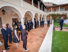 AELE Palais Princier - Mr Jacques Boisson, Secretary of State, reads a message from H.S.H. the Sovereign Prince © Government Communication Department / Michael Alesi