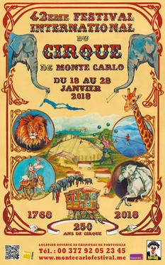 Affiche Cirque 2018 - Festival International du Cirque de Monte-Carlo 2018