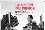 affiche expo la vision du prince - Affiche de l’exposition La vision du prince. Jacques Rueff, ministre d’État de Rainier III, 1949-1950, d’après une photographie des cérémonies de l’avènement (prise d’armes, place du Palais), 11 avril 1950, A.P.M. ©Mission de préfiguration des Archives nationales