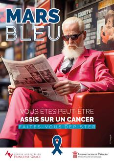 Affiche Mars Bleu - Homme