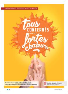 Affiche Plan Fortes chaleurs