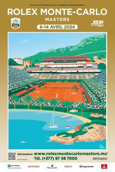 Affiche Rolex Monte-Carlo Masters 2024 - Affiche Rolex Monte-Carlo Masters 2024