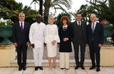 Ambassadeurs 24 avril - De gauche à droite : S.E. M. Elio Eduardo Rodriguez Perdomo, Ambassadeur de Cuba ; S.E. M. Alain Francis Gustave Ilboudo, Ambassadeur du Burkina Faso ; S.E. Mme Isabelle Hudon, Ambassadeur du Canada ; Mme Marie-Catherine Caruso-Ravera, Directeur des Relations Diplomatiques et Consulaires ; M. Richard Milanesio, Conseiller au Cabinet de S.A.S. le Prince Souverain, et S.E. M. Emil Druc, Ambassadeur de Moldavie. ©Direction de la Communication/Manuel Vitali