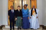 Ambassadeurs Costa Rica - Lesotho - Mauritanie - De gauche à droite : S.E. M. Ronald Flores Vega, Ambassadeur Extraordinaire et Plénipotentiaire de la République du Costa Rica ; Isabelle Rosabrunetto, Directeur Général du Département des Relations Extérieures et de la Coopération ; S.E. Mme Senate Barbara Masupha, Ambassadeur Extraordinaire et Plénipotentiaire du Royaume du Lesotho ; S.E. M. Ahmed Bahiya, Ambassadeur Extraordinaire et Plénipotentiaire de la République Islamique de Mauritanie. © Direction de la Communication / Manuel Vitali Ambassadeurs Costa Rica - Lesotho - Mauritanie - De gauche à droite : S.E. M. Ronald Flores Vega, Ambassadeur Extraordinaire et Plénipotentiaire de la République du Costa Rica ; Isabelle Rosabrunetto, Directeur Général du Département des Relations Extérieures et de la Coopération ; S.E. Mme Senate Barbara Masupha, Ambassadeur Extraordinaire et Plénipotentiaire du Royaume du Lesotho ; S.E. M. Ahmed Bahiya, Ambassadeur Extraordinaire et Plénipotentiaire de la République Islamique de Mauritanie. © Direction de la Communication / Manuel Vitali