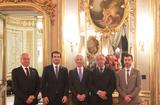Ambassadeurs destination monaco - De gauche à droite : Gianmarco Albani, Responsable du projet « Ambassadeurs de la destination », Fabrice Marquet, Directeur de Monaco Tech, Alessandro Giusti, Consul de Monaco à Florence, S.E. M. Robert Fillon, Ambassadeur de Monaco en Italie, et Diego Bonaventura, Directeur de la Chambre de Commerce de Monaco ©DR Ambassadeurs destination monaco - De gauche à droite : Gianmarco Albani, Responsable du projet « Ambassadeurs de la destination », Fabrice Marquet, Directeur de Monaco Tech, Alessandro Giusti, Consul de Monaco à Florence, S.E. M. Robert Fillon, Ambassadeur de Monaco en Italie, et Diego Bonaventura, Directeur de la Chambre de Commerce de Monaco ©DR