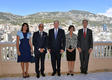 Ambassadeurs France Italie 2016 - Autour de S.A.S le Prince Souverain, de gauche à droite : Mme Gallo, S.E. M. Cristiano Gallo, Ambassadeur Extraordinaire et Plénipotentiaire d’Italie, S.E. Mme Marine de Carne de Trecesson de Coetlogon, Ambassadeur Extraordinaire et Plénipotentiaire de la République française et M. Gilles Tonelli, Conseiller de Gouvernement-Ministre des Relations Extérieures et de la Coopération, représentant le Ministre d'Etat ©Direction de la Communication /Charly Gallo