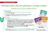 Calendrier des nouvelles mesures - Réduction des déchets - Calendrier de la mise en place des nouvelles mesures règlementaires en matière de réduction des déchets Calendrier des nouvelles mesures - Réduction des déchets - Calendrier de la mise en place des nouvelles mesures règlementaires en matière de réduction des déchets