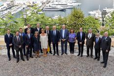 CCIN 2019 - De gauche à droite : Arnaud Hamon, Directeur des Affaires Juridiques ; Florestan Bellinzona, Commissaire ; Marc Vassallo, Secrétaire Général Adjoint du Gouvernement ; Didier Gamerdinger, Conseiller de Gouvernement-Ministre des Affaires Sociales et de la Santé ; Jean-Yves Peglion, Commissaire ; Corinne Laforest de Minotty, Chargée de Mission auprès du Conseiller de Gouvernement-Ministre des Relations Extérieures et de la Coopération ; Gilles Tonelli, Conseiller de Gouvernement-Ministre des Relations Extérieures et de la Coopération ; Agnès Lepaulmier, Secrétaire Général de la CCIN ; Rainier Boisson, Vice-Président ; Serge Telle, Ministre d’Etat ; Guy Magnan, Président ; Marie-Pierre Gramaglia, Conseiller de Gouvernement-Ministre de l’Equipement, de l’Environnement et de l’Urbanisme ; Jean Castellini, Conseiller de Gouvernement-Ministre des Finances et de l’Economie ; Philippe Blanchi, Commissaire ; Patrice Cellario, Conseiller de Gouvernement-Ministre de l’Intérieur ; Jean-François Cullieyrier, Commissaire ©Direction de la Communication/Manuel Vitali