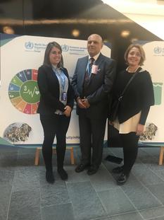 Comité régional EURO - De gauche à droite : Mme Suzana Vaz, Attaché auprès de la Mission Permanente de Monaco à Genève ; M. Alexandre Bordero, Directeur de l’Action Sanitaire et S.E. Mme Carole Lanteri, Ambassadeur, Représentant Permanent de Monaco ©DR