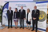 Conférence ACCOBAMS 2018 - Autour de S.A.S. le Prince Souverain, de gauche à droite : S.E. M. Bernard Fautrier, Vice-Président et Administrateur Délégué de la FPA2 ; Florence Descroix-Comanducci, Secrétaire Exécutive de l’ACCOBAMS ; Françoise Ragazzoni, Présidente du Club Soroptimist de Monaco et Bernard d'Alessandri, Directeur Général et Secrétaire Général du Yacht Club de Monaco. © Direction de la Communication/Michael Alesi Conférence ACCOBAMS 2018 - Autour de S.A.S. le Prince Souverain, de gauche à droite : S.E. M. Bernard Fautrier, Vice-Président et Administrateur Délégué de la FPA2 ; Florence Descroix-Comanducci, Secrétaire Exécutive de l’ACCOBAMS ; Françoise Ragazzoni, Présidente du Club Soroptimist de Monaco et Bernard d'Alessandri, Directeur Général et Secrétaire Général du Yacht Club de Monaco. © Direction de la Communication/Michael Alesi