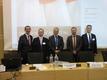 Conférence des Parties de la Convention n° 198 Conseil de l'Europe - De gauche à droite : Jean-Marc Gualandi, agent du SICCFIN, Branislav Bohacik, Président de la Conférence des Parties, Rémi Mortier, Ambassadeur de Monaco auprès du Conseil de l'Europe, Matthias Kloth, Secrétaire Exécutif de la Conférence des Parties et un Expert Scientifique de la COP. ©DR Conférence des Parties de la Convention n° 198 Conseil de l'Europe - De gauche à droite : Jean-Marc Gualandi, agent du SICCFIN, Branislav Bohacik, Président de la Conférence des Parties, Rémi Mortier, Ambassadeur de Monaco auprès du Conseil de l'Europe, Matthias Kloth, Secrétaire Exécutif de la Conférence des Parties et un Expert Scientifique de la COP. ©DR