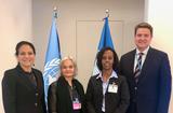 Conseil Administration PAM - De gauche à droite : Virginia Villar-Arribas, Directeur Pays du PAM au Burundi ; Martine Garcia-Mascarenhas, Représentant permanent adjoint près la FAO et le PAM ; Yordanos Seium-Pasquier, Responsable Programmes Senior à la Direction de la coopération internationale et David Ryckembusch, Chief of Technical Assistance, Private Sector Partnership and Innovation au PAM. ©DR Conseil Administration PAM - De gauche à droite : Virginia Villar-Arribas, Directeur Pays du PAM au Burundi ; Martine Garcia-Mascarenhas, Représentant permanent adjoint près la FAO et le PAM ; Yordanos Seium-Pasquier, Responsable Programmes Senior à la Direction de la coopération internationale et David Ryckembusch, Chief of Technical Assistance, Private Sector Partnership and Innovation au PAM. ©DR