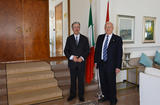 Consulat Ancone - S.E. M. Robert Fillon, Ambassadeur en Italie, et M. Giovanni Puoti, Consul de Monaco à Ancône ©DR