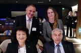 COP dopage - S.E. Mme Yvette Lambin-Berti, Ambassadeur, Délégué Permanent de Monaco auprès de l’UNESCO, Philippe Orengo, Président du Comité monégasque antidopage, Docteur Jack Michel, membre scientifique du Comité monégasque antidopage et Agatha Korczak, Deuxième Secrétaire à la Délégation Permanente de Monaco après de l’UNESCO (©DR). COP dopage - S.E. Mme Yvette Lambin-Berti, Ambassadeur, Délégué Permanent de Monaco auprès de l’UNESCO, Philippe Orengo, Président du Comité monégasque antidopage, Docteur Jack Michel, membre scientifique du Comité monégasque antidopage et Agatha Korczak, Deuxième Secrétaire à la Délégation Permanente de Monaco après de l’UNESCO (©DR).