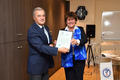 CSM OMS - Mme Zsuzanna Jakab, Directeur Europe de l'OMS, remettant l’attestation officielle au Professeur Patrick Rampal, Président du Conseil d’Administration du Centre Scientifique. © - Direction de la Communication / Manuel Vitali CSM OMS - Mme Zsuzanna Jakab, Directeur Europe de l'OMS, remettant l’attestation officielle au Professeur Patrick Rampal, Président du Conseil d’Administration du Centre Scientifique. © - Direction de la Communication / Manuel Vitali