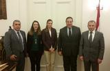 DCI Liban Gebran Bassil - De gauche à droite : Joseph Hayek, Assistant de M. El Khoury ; Laetitia Vecchierini, responsable des programmes au Liban; Emilie Larese-Silvestre, Coordinatrice des programmes ; Bechara El Khoury, Consul honoraire de Monaco au Liban ; Gebran Bassil, Ministre des Affaires Etrangères de la République libanaise ©DR DCI Liban Gebran Bassil - De gauche à droite : Joseph Hayek, Assistant de M. El Khoury ; Laetitia Vecchierini, responsable des programmes au Liban; Emilie Larese-Silvestre, Coordinatrice des programmes ; Bechara El Khoury, Consul honoraire de Monaco au Liban ; Gebran Bassil, Ministre des Affaires Etrangères de la République libanaise ©DR