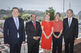 Diplomatie de nouveaux Ambassadeurs accrédités - Oman – Andorre – Chine - Lituanie - De gauche à droite : S.E. M. Arnoldas PRANCKEVICIUS, Ambassadeur Extraordinaire et Plénipotentiaire de Lituanie, S.E. M. Ahmed Mohamed Nasser AL ARAIMI, Ambassadeur Extraordinaire et Plénipotentiaire du Sultanat d’Oman, Mme Isabelle BERRO-AMADEÏ, Conseiller de Gouvernement-Ministre des Relations Extérieures et de la Coopération, S.E. Mme Esther RABASA GRAU, Ambassadeur Extraordinaire et Plénipotentiaire de la Principauté d’Andorre et S.E. M. DENG Li, Ambassadeur Extraordinaire et Plénipotentiaire de Chine © Stéphane Danna – Direction de la Communication