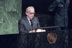 Discours de SAS le Prince Rainier III en 1995 pour les 50 ans de l'ONU ©UN Photo - Greg Kinch - Discours de SAS le Prince Rainier III en 1995 pour les 50 ans de l'ONU ©UN Photo - Greg Kinch