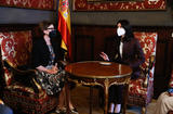 Entretien S.E. M. Fautrier-Rousseau et Pilar Llop Cuenca. ©DR - ©DR Entretien S.E. M. Fautrier-Rousseau et Pilar Llop Cuenca. ©DR - ©DR