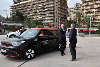 EVER, 1 - S.E. M. Serge Telle, accueilli par S.E. M. Jean Pastorelli, Président du Grimaldi Forum Monaco. © Manuel Vitali / Centre de Presse