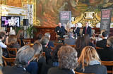 Fete danse conf - Jean-Christophe Maillot, Chorégraphe-Directeur des Ballets de Monte-Carlo ; Patrice Cellario, Conseiller de Gouvernement-Ministre de l'Intérieur et Jean-Luc Biamonti, Président Délégué de Monte-Carlo Société des Bains de Mer lors de la présentation de la 1ère édition de F(ê)aites de la Danse ©Direction de la Communication/Manuel Vitali