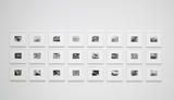 Voir la photo - © - Roland Flexner – Vue d’ensemble de la série composée de 24 dessins Sans titre 1 à 24, 2010 - 2011 Voir la photo - © - Roland Flexner – Vue d’ensemble de la série composée de 24 dessins Sans titre 1 à 24, 2010 - 2011