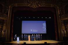 FPP - Palmarès 2022. ©Direction de la Communication-Stéphane Danna - H.R.H. the Princess of Hanover and Ms Charlotte Casiraghi with the winners. ©Government Communication Department / Stéphane Danna